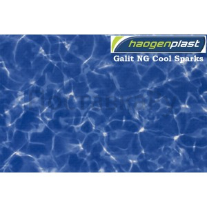 Пленка ПВХ 1,65х25,00м "Haogenplast", Galit NG Cool Sparks , темный мрамор
