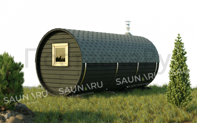 SAUNARU Баня-бочка с боковым входом PREMIUM BS-45S