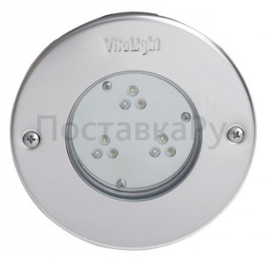 Светильник светод.Vitalight Power-LED,белый,9x3Вт,24ВDC, накл.AISI-316L, корп.RG-бронза,бетон, каб. 5м