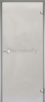 HARVIA Двери стеклянные 7/19 коробка алюминий, стекло сатин, арт. DA71905