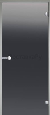 HARVIA Двери стеклянные 7/19 коробка алюминий, стекло серое, арт. DA71902