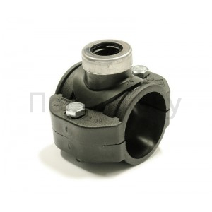 Держатель датчика/клапана зажимной DN63 - 1/2", ПВХ (усиленный)