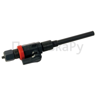 Клапан впрыска открытый с погружной трубкойr, DN 4, R1/4'' PVC, с шаровым краном DN 4