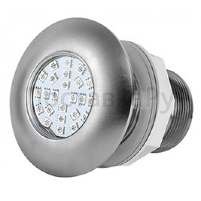 Cветильник N632, LED, белый холодный, встраиваемый, гайка, 5Вт, 12В AC, AISI304