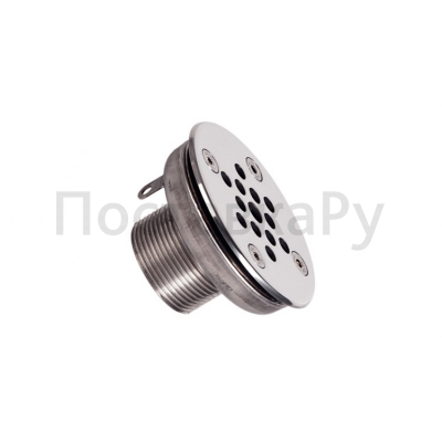Форсунка донная Ø 90 (плитка) G1½" (наружн.) нерж. ст. AISI-304