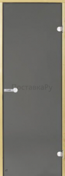HARVIA Двери стеклянные 7/19 коробка ольха, серая D71902L