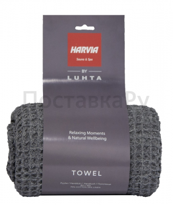 HARVIA Полотенце для сауны 80*160, 75% хлопок, 25% лен, SAC80303