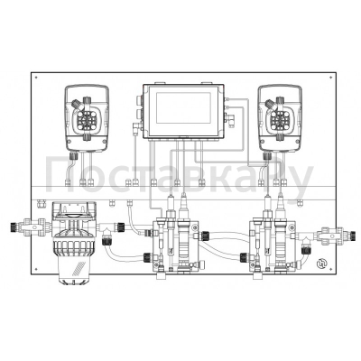 Авт.станция дозир и контр. eONE GUARD MAX PH/RX/CL/T/CL TOTAL PANEL