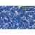Пленка ПВХ 1,65х25,00м "Haogenplast", Galit NG Blue/Blue Sparks , мрамор