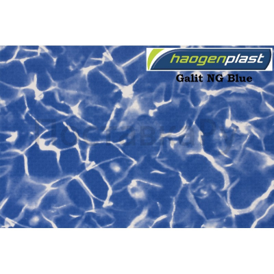 Пленка ПВХ 1,65х25,00м "Haogenplast", Galit NG Blue/Blue Sparks , мрамор