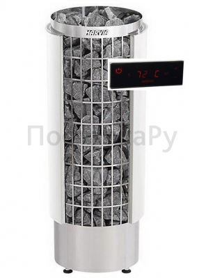 HARVIA Электрическая печь Cilindro HPC1104VHEE PC110VHEE, белая, полуоткрытый кожух (с выносным пультом в комплекте)