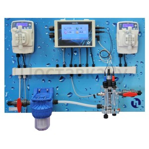 Авт.станция дозир и контр. eONE GUARD TOUCH PH/RX/CL/T, 0-2 ppm