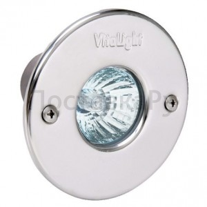 Светильник галоген.Vitalight 50Вт,12В, накладка AISI-316L, корпус RG-бронза, бетон, каб. 2м