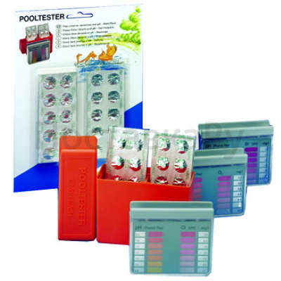 Тестер Cl/pH, Pooltester Lovibond (комп.DPD1-20шт.+Phenol Red-20шт.)